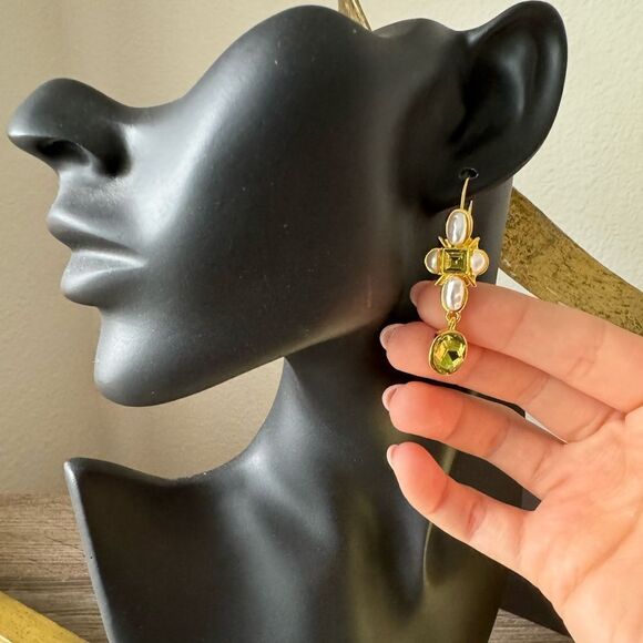 Vintage style drop earrings N318 - Picture 3 of 4